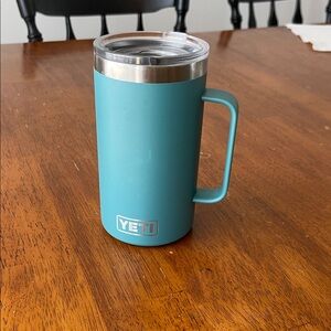 Yeti River Green Insulated Mug with Handle